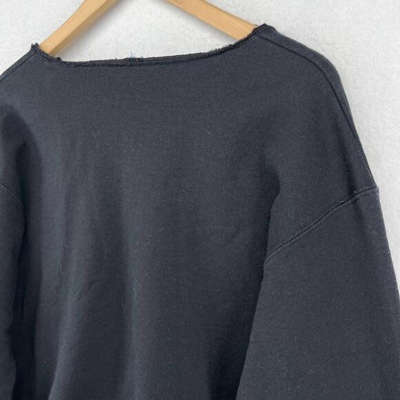 CAROLINA Sweatshirt ADULT L CHAMPION UNIVERSITY COLLEGE NC Fleece Cutout Black - Picture 6 of 15